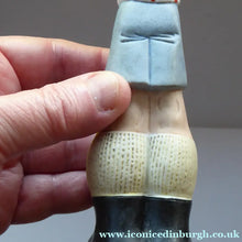 Load image into Gallery viewer, Antique Bisque Porcelain SKINNY or Elongated Figurine by Schafer &amp; Vater: FOOTBALLER
