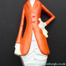 Load image into Gallery viewer, Very Rare Antique Bisque Porcelain SKINNY or Elongated Figurine by Schafer &amp; Vater: FOX HUNTER
