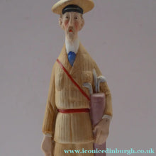 Load image into Gallery viewer, Very Rare Antique Bisque Porcelain SKINNY or Elongated Figurine by Schafer &amp; Vater: THE GOLFER
