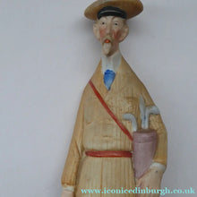 Load image into Gallery viewer, Very Rare Antique Bisque Porcelain SKINNY or Elongated Figurine by Schafer &amp; Vater: THE GOLFER
