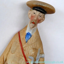 Load image into Gallery viewer, Very Rare Antique Bisque Porcelain SKINNY or Elongated Figurine by Schafer &amp; Vater: THE GOLFER
