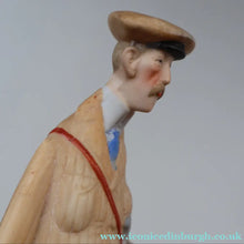 Load image into Gallery viewer, Very Rare Antique Bisque Porcelain SKINNY or Elongated  Figurine by Schafer &amp; Vater: THE GOLFER
