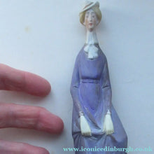 Load image into Gallery viewer, Antique Bisque Porcelain SKINNY or Elongated Figurine by Schafer &amp; Vater: THE LITTLE SHOE SHINER
