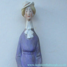 Load image into Gallery viewer, Antique Bisque Porcelain SKINNY or Elongated Figurine by Schafer &amp; Vater: THE LITTLE SHOE SHINER
