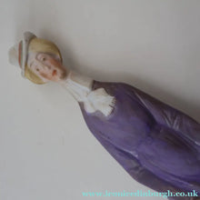 Load image into Gallery viewer, Very Rare Antique Bisque Porcelain SKINNY or Elongated  Figurine by Schafer &amp; Vater: THE LITTLE SHOE SHINER

