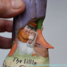 Load image into Gallery viewer, Very Rare Antique Bisque Porcelain SKINNY or Elongated  Figurine by Schafer &amp; Vater: THE LITTLE SHOE SHINER
