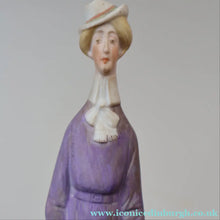 Load image into Gallery viewer, Antique Bisque Porcelain SKINNY or Elongated Figurine by Schafer &amp; Vater: THE LITTLE SHOE SHINER
