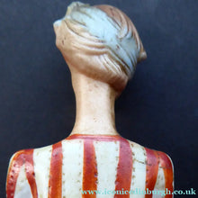 Load image into Gallery viewer, Very Rare Antique Bisque Porcelain SKINNY or Elongated Figurine by Schafer &amp; Vater: THE VICTOR (Footballer) 
