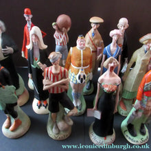 Load image into Gallery viewer, Very Rare Antique Bisque Porcelain SKINNY or Elongated Figurine by Schafer &amp; Vater: THE VICTOR (Footballer) - Schafer &amp;

