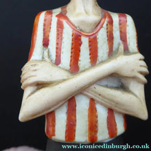 Load image into Gallery viewer, Very Rare Antique Bisque Porcelain SKINNY or Elongated Figurine by Schafer &amp; Vater: THE VICTOR (Footballer) 
