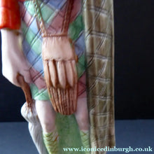 Load image into Gallery viewer, Very Rare Antique Bisque Porcelain SKINNY or Elongated  Figurine by Schafer &amp; Vater: LONDON SCOTTISH
