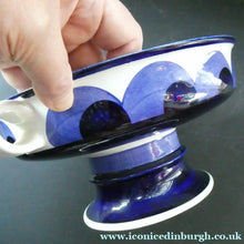 Load image into Gallery viewer, Arabia Paju Pattern 1960s Fruit Bowl with Twin Handles and Pedestal Base
