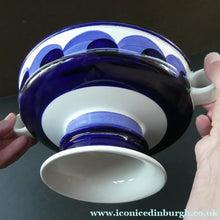 Load image into Gallery viewer,  Arabia Paju Pattern 1960s Fruit Bowl with Twin Handles and Pedestal Base
