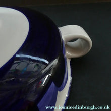 Load image into Gallery viewer, Arabia Paju Pattern 1960s Fruit Bowl with Twin Handles and Pedestal Base
