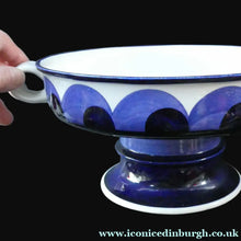 Load image into Gallery viewer, Arabia Paju Pattern 1960s Fruit Bowl with Twin Handles and Pedestal Base
