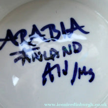 Load image into Gallery viewer, Arabia Paju Pattern 1960s Fruit Bowl with Twin Handles and Pedestal Base
