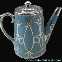 Load image into Gallery viewer, Very Rare EDWARDIAN PARAGON Star Mark. Porcelain &amp; Applied Silver Cabaret Coffee Service
