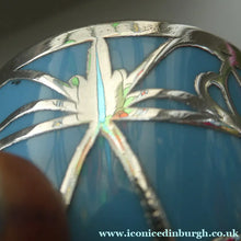 Load image into Gallery viewer, Very Rare EDWARDIAN PARAGON Star Mark. Porcelain &amp; Applied Silver Cabaret Coffee Service
