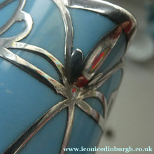 Load image into Gallery viewer, Very Rare EDWARDIAN PARAGON Star Mark. Porcelain &amp; Applied Silver Cabaret Coffee Service
