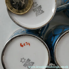 Load image into Gallery viewer, Very Rare EDWARDIAN PARAGON Star Mark. Porcelain &amp; Applied Silver Cabaret Coffee Service
