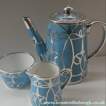 Load image into Gallery viewer, Very Rare EDWARDIAN PARAGON Star Mark. Porcelain &amp; Applied Silver Cabaret Coffee Service
