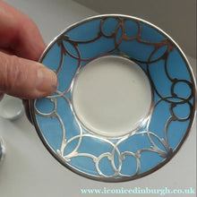 Load image into Gallery viewer, Very Rare EDWARDIAN PARAGON Star Mark. Porcelain &amp; Applied Silver Cabaret Coffee Service
