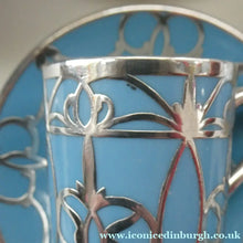 Load image into Gallery viewer, Very Rare EDWARDIAN PARAGON Star Mark. Porcelain &amp; Applied Silver Cabaret Coffee Service
