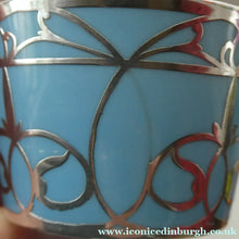 Load image into Gallery viewer, Very Rare EDWARDIAN PARAGON Star Mark. Porcelain &amp; Applied Silver Cabaret Coffee Service
