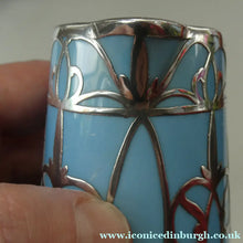 Load image into Gallery viewer, Very Rare EDWARDIAN PARAGON Star Mark. Porcelain &amp; Applied Silver Cabaret Coffee Service
