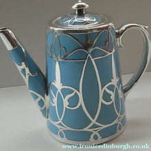 Load image into Gallery viewer, Very Rare EDWARDIAN PARAGON Star Mark. Porcelain &amp; Applied Silver Cabaret Coffee Service
