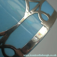 Load image into Gallery viewer, Very Rare EDWARDIAN PARAGON Star Mark. Porcelain &amp; Applied Silver Cabaret Coffee Service
