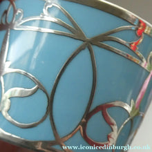 Load image into Gallery viewer, Very Rare EDWARDIAN PARAGON Star Mark. Porcelain &amp; Applied Silver Cabaret Coffee Service

