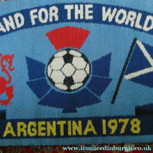 Load image into Gallery viewer, 1978 World Cup. Scotland Argentia Souvenir Wool Fireside Rug
