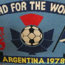 Load image into Gallery viewer, 1978 World Cup. Scotland Argentia Souvenir Wool Fireside Rug
