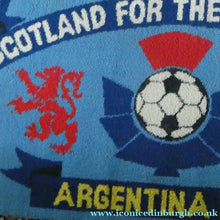 Load image into Gallery viewer, 1978 World Cup. Scotland Argentia Souvenir Wool Fireside Rug
