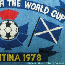 Load image into Gallery viewer, 1978 World Cup. Scotland Argentia Souvenir Wool Fireside Rug
