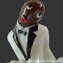 Load image into Gallery viewer, Very Rare ROBJ Collection ART DECO French Jazz Band Accordionist Figurine; c 1928
