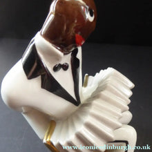 Load image into Gallery viewer, Very Rare ROBJ Collection ART DECO French Jazz Band Accordionist Figurine; c 1928
