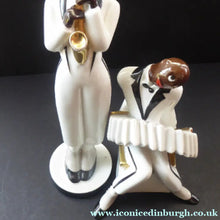 Load image into Gallery viewer, Very Rare ROBJ Collection ART DECO French Jazz Band Accordionist Figurine; c 1928
