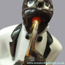 Load image into Gallery viewer, Very Rare ROBJ Collection ART DECO French Jazz Band Saxophone Player Figurine; c 1928
