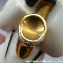 Load image into Gallery viewer, Very Rare ROBJ Collection ART DECO French Jazz Band Saxophone Player Figurine; c 1928
