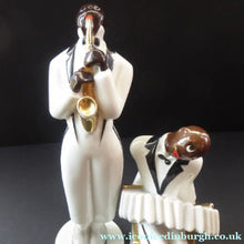 Load image into Gallery viewer, Very Rare ROBJ Collection ART DECO French Jazz Band Saxophone Player Figurine; c 1928
