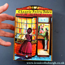 Load image into Gallery viewer, Very Rare Set of MURRAY'S Classic Fairy Tales (Treasure Hour). 12 Miniature Books in the Rare Box Shaped Like a Victorian Bookshop
