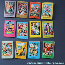 Load image into Gallery viewer, Very Rare Set of MURRAY'S Classic Fairy Tales (Treasure Hour). 12 Miniature Books in the Rare Box Shaped Like a Victorian Bookshop
