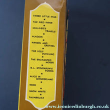 Load image into Gallery viewer, Very Rare Set of MURRAY'S Classic Fairy Tales (Treasure Hour). 12 Miniature Books in the Rare Box Shaped Like a Victorian Bookshop
