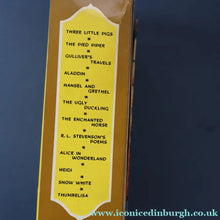 Load image into Gallery viewer, Very Rare Set of MURRAY'S Classic Fairy Tales (Treasure Hour). 12 Miniature Books in the Rare Box Shaped Like a Victorian Bookshop
