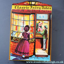 Load image into Gallery viewer, Very Rare Set of MURRAY'S Classic Fairy Tales (Treasure Hour). 12 Miniature Books in the Rare Box Shaped Like a Victorian Bookshop
