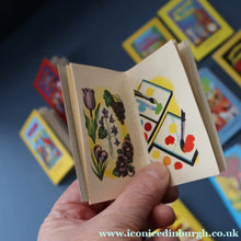 Load image into Gallery viewer, Very Rare Set of MURRAY'S My Learn and Know Books (Treasure Hour). 12 Miniature Books in the Rare Box Shaped Like a Mid Century School Room

