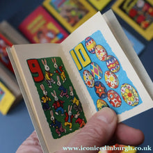 Load image into Gallery viewer, Very Rare Set of MURRAY'S My Learn and Know Books (Treasure Hour). 12 Miniature Books in the Rare Box Shaped Like a Mid Century School Room
