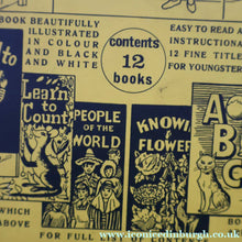 Load image into Gallery viewer, Very Rare Set of MURRAY'S My Learn and Know Books (Treasure Hour). 12 Miniature Books in the Rare Box Shaped Like a Mid Century School Room
